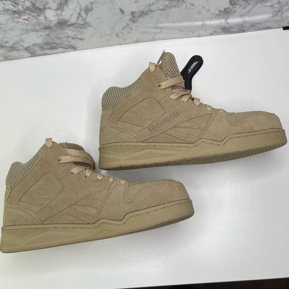 Reebok BB4500 Beige Work & Safety Shoes Sneakers woman 6 leather upper comp toe - Picture 4 of 12